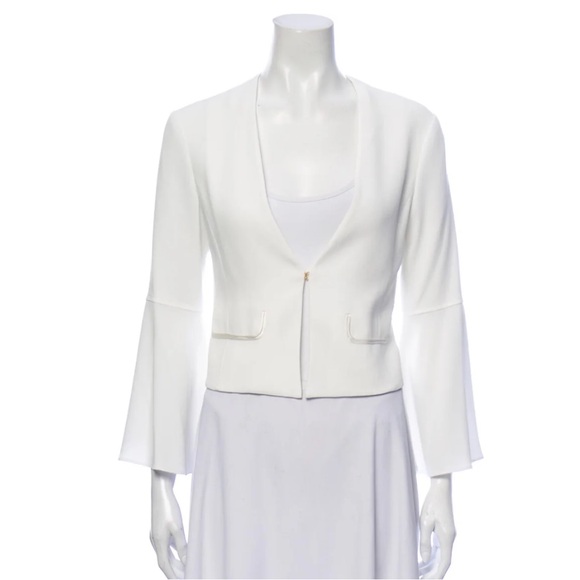 EUC STUNNING WHITE trim Derek Lam 10 Crosby blazer - Picture 1 of 7